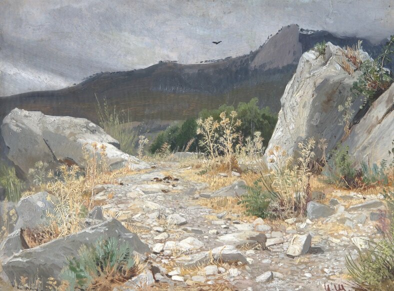 Горная дорожка. Крым. 1879 год. Государственная Третьяковская галерея.