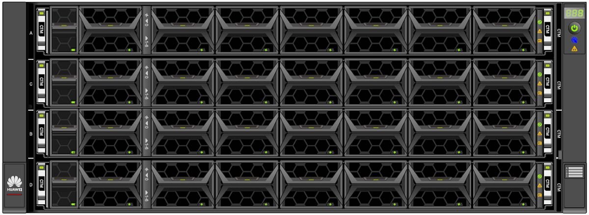 Huawei OceanStor 6810 Hybrid Flash Storage System вид спереди