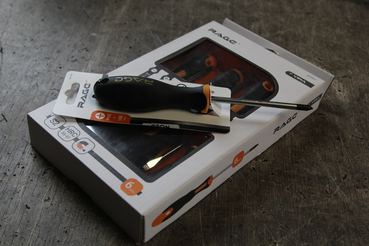 Отвертки RAGE by VIRA из стали S2