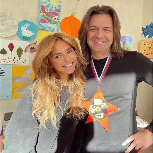    Дмитрий Маликов с дочерью Стефанией