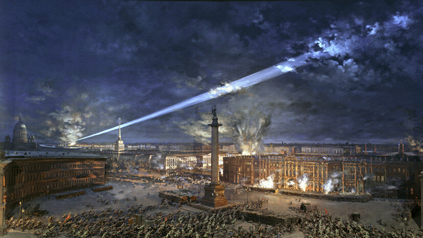     Диорама советского художника Ефима Исааковича Дешалыта «Штурм Зимнего дворца», 1957 год РИА Новости Владимир Вдовин