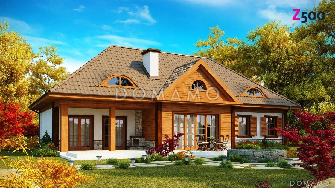 Проект D2842 — вид со стороны террасы 