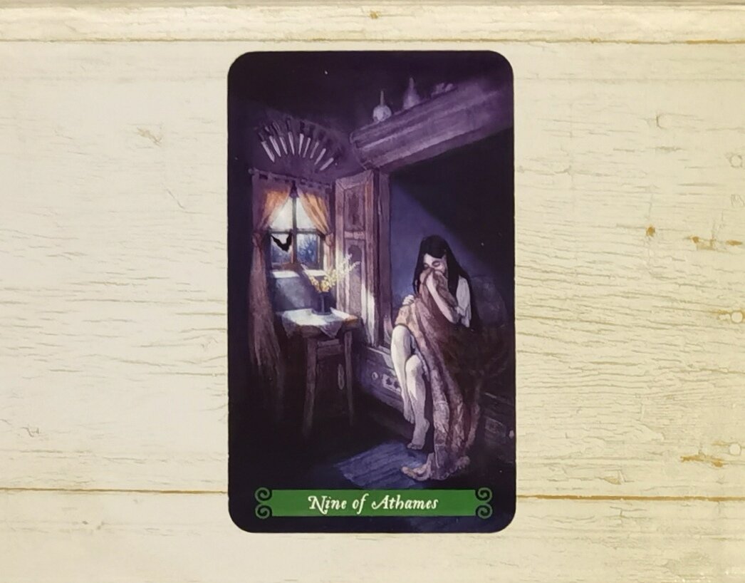 Аркан "Семерка Атамов". "Таро Зеленой ведьмы".