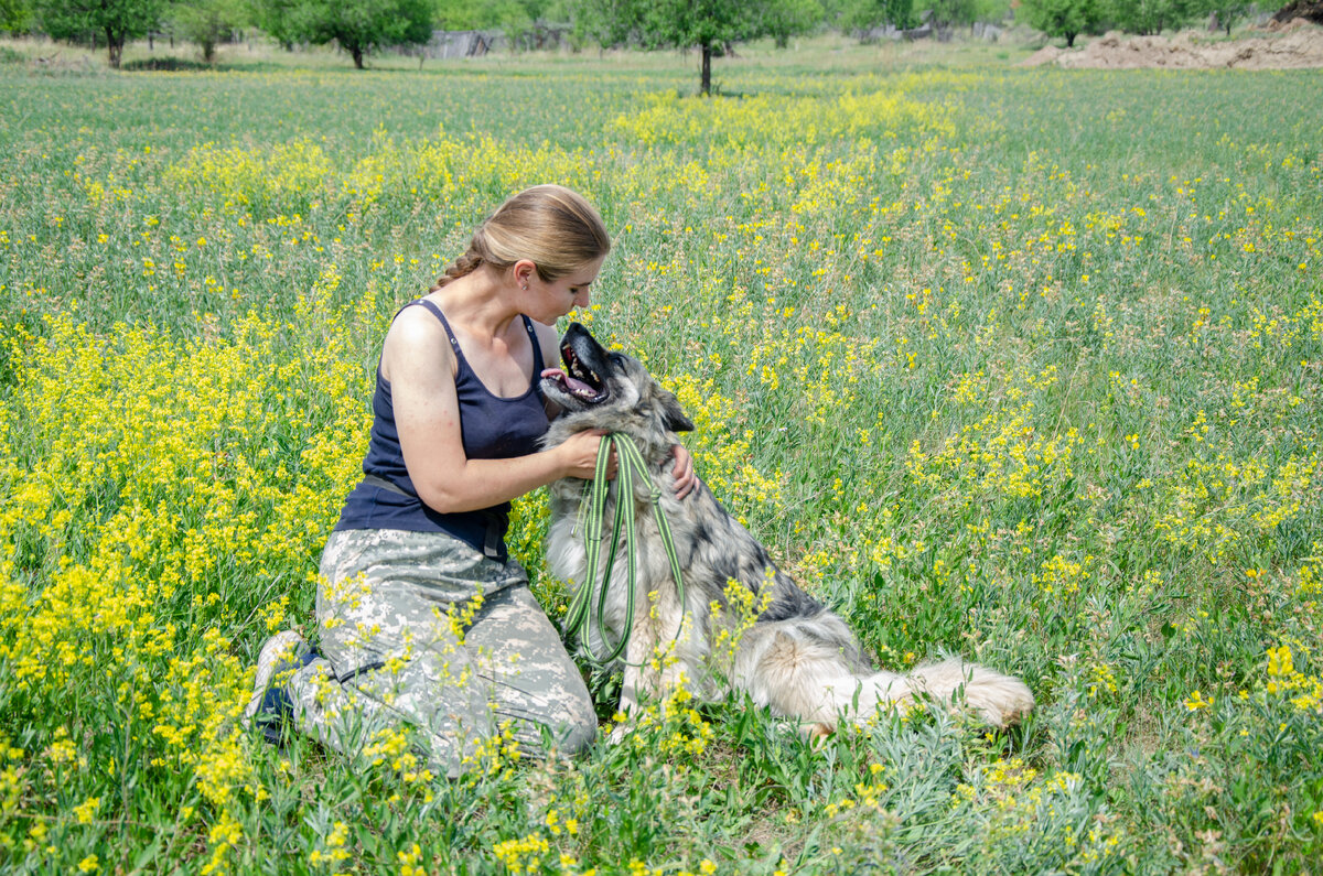 Я с Найдой из приюта "Новая жизнь" в Минусинске