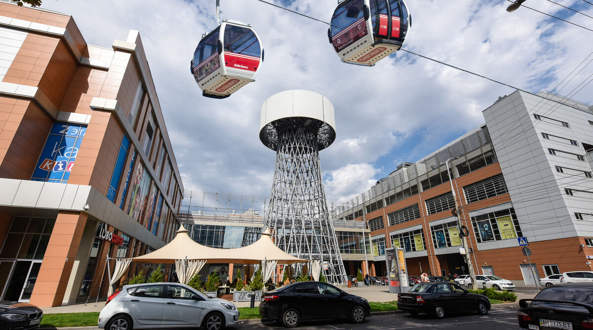 Канатное метро над улицами Краснодара. Лепота..., - как сказал бы Иван Васильевич. Фото yuga.ru.