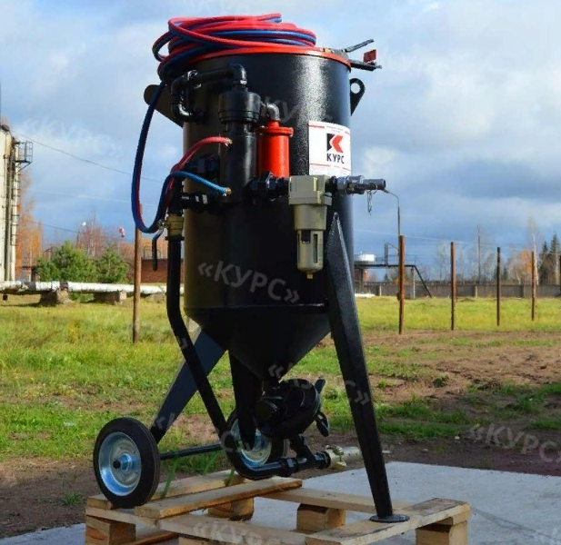 Пескоструйный аппарат напорный PST-100 с КПДУ