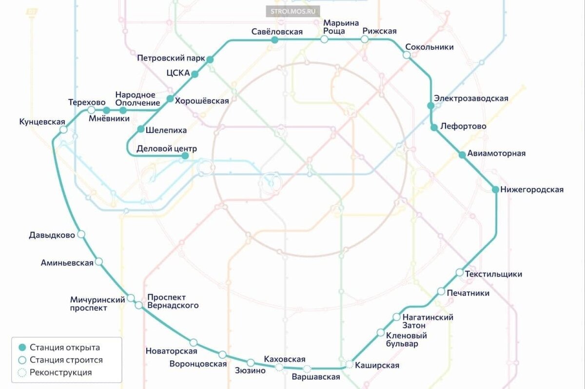 бкл метро схема на карте москвы