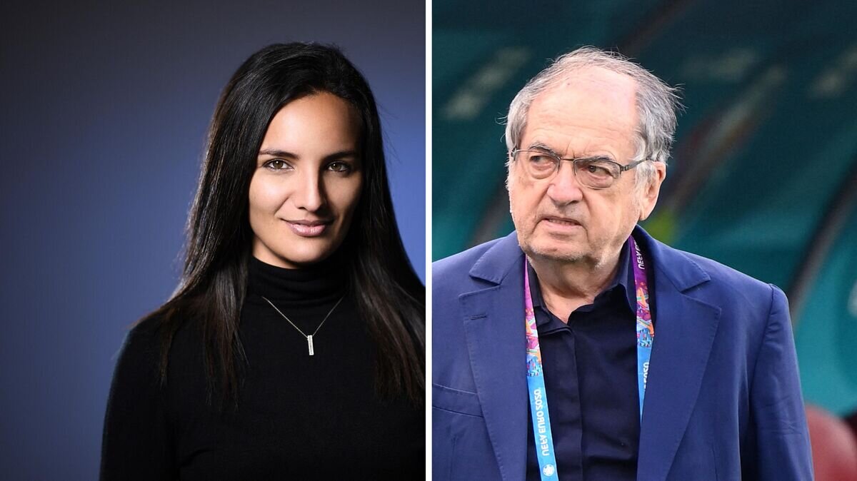    Ноэль Ле Гре и Соня Суид© Иллюстрация РИА Новости . AFP / FRANCK FIFE