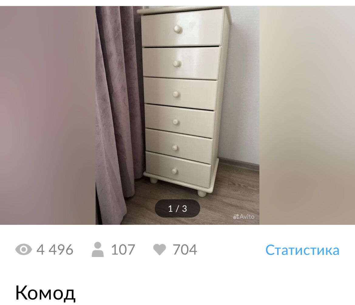 Мое популярное объявление на Авито 
