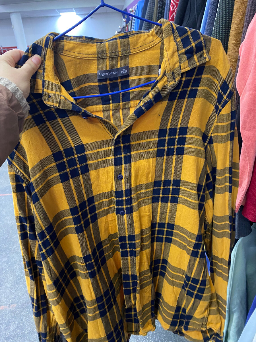 Мужская рубашка в клетку Angelo Litrico 