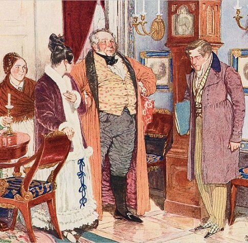 Д.Н. Кардовский (1866 - 1943). Иллюстрации к комедии А.С. Грибоедова "Горе от ума" (1907 - 1912)