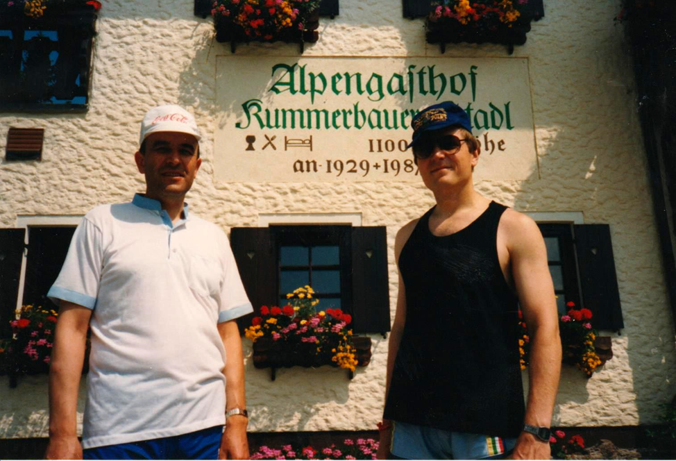 1991. Слева Геннадий Меркулов