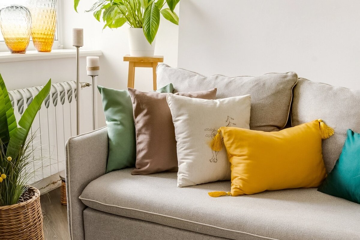 Вариант размещения подушек