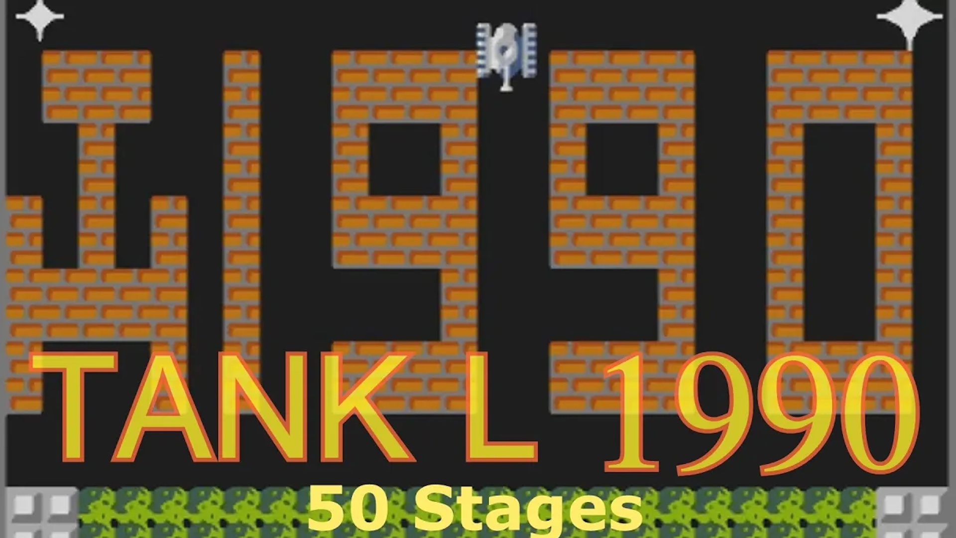 Tank L 1990 - Танчики - 50 уровней - (NES - Dendy - 8 bit) - Хак Battle  City - Walkthrough HD