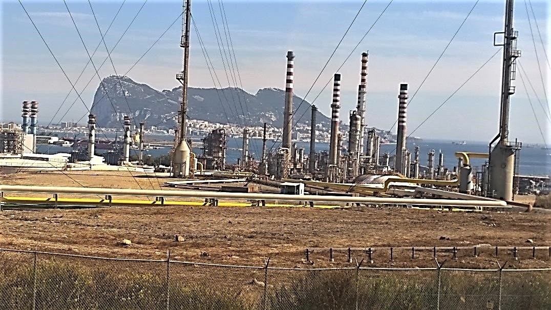 Вид на Гибралтар (остров и страна) с места нашей работы