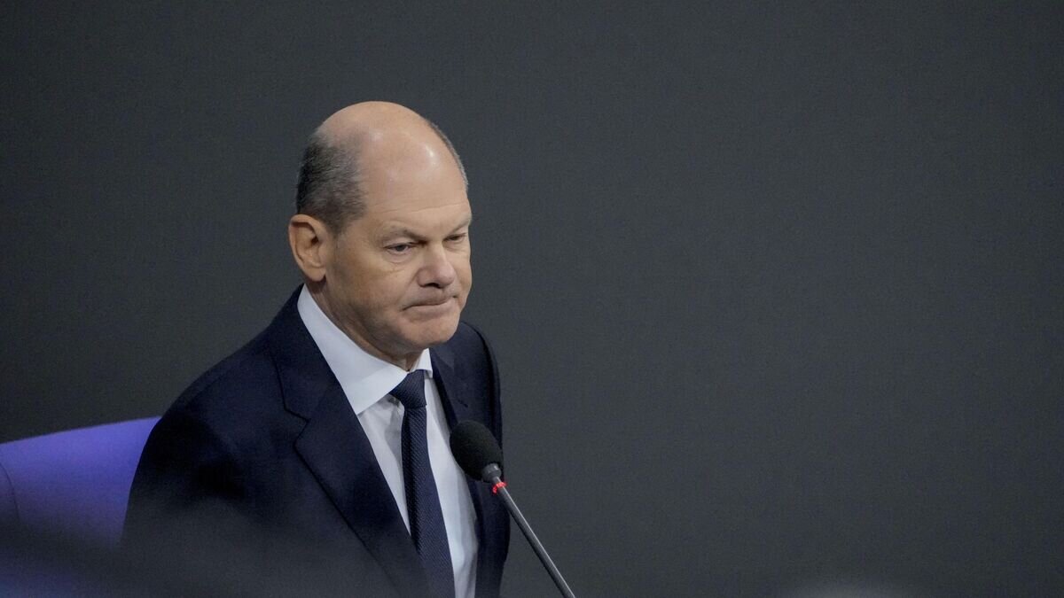    Канцлер Германии Олаф Шольц© AP Photo / Markus Schreiber