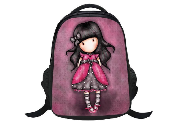 Рюкзак с принтом в розовом цвете