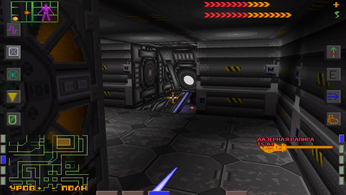 Выход из служебного коридора