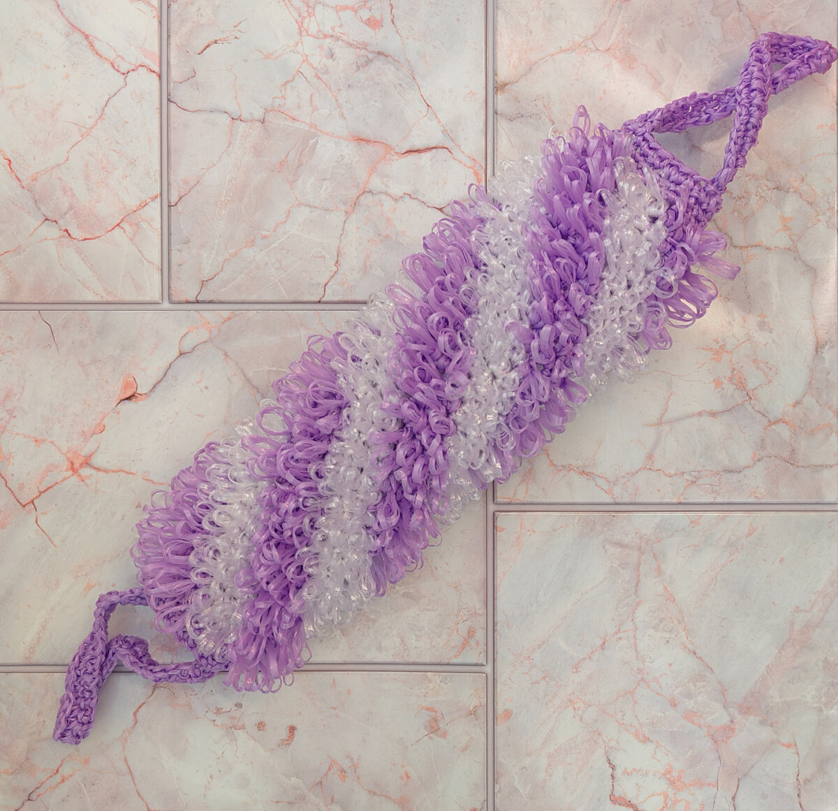 Мочалка "Спираль". Все фотографии публикации и используемые описания автора статьи - Анны Утешевой