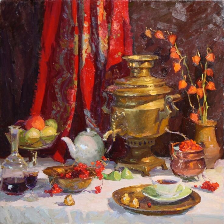 Узоры расписные. Русские платки в живописи | Краюшкина. Поэзия ...