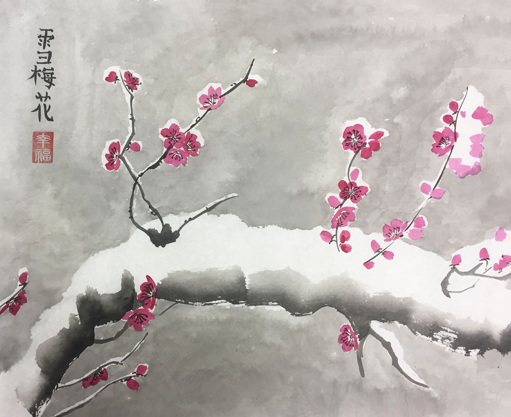 Снег лепестковый 
В сливовой кружится роще..
Вешние сказки.