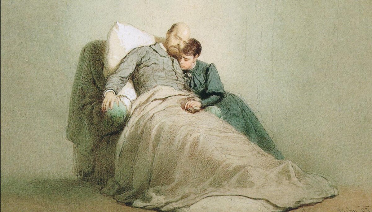 Смерть Александра III в Ливадии. Худ. М. Зичи, 1895 год