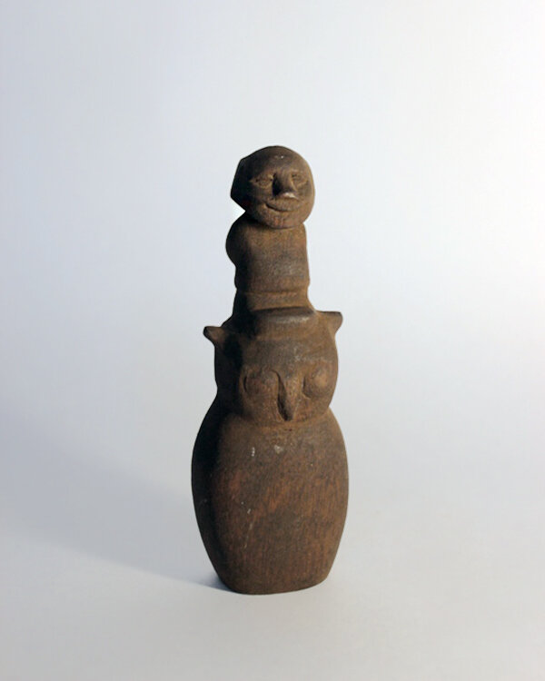 «Домовой на сове», 1988 г., п. Белоярский Свердловской обл. Автор Николай Федорович Зыков.