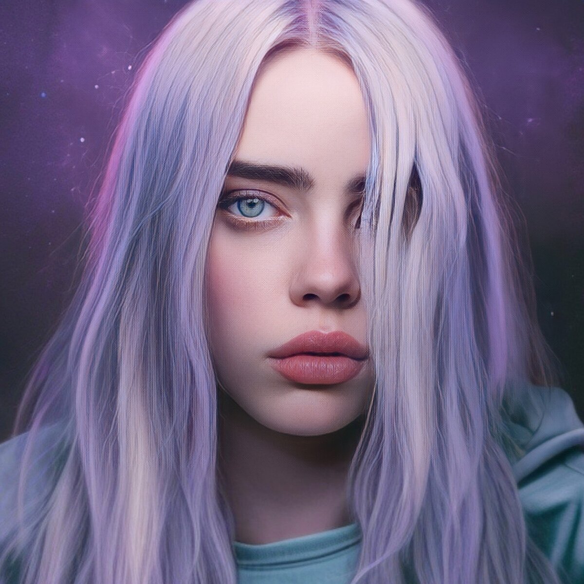 Lithograph billie eilish