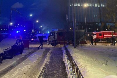    Пожар в Москва сити ©Telegram-канал BAZA