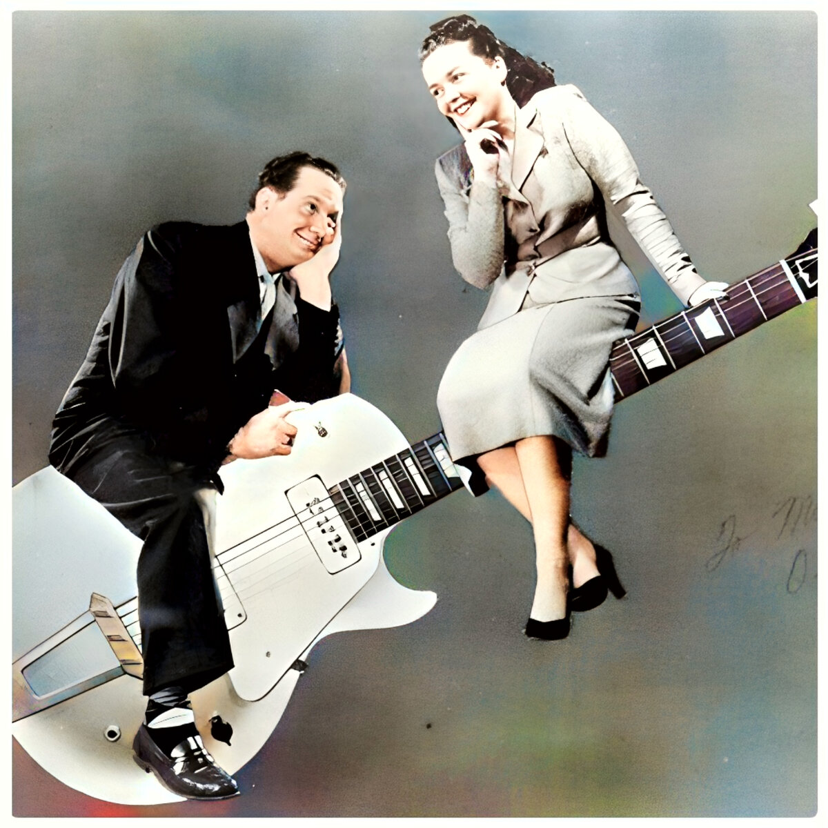 Paul mary. Les Paul & Mary Ford. Lester William Polsfuss. Early 1950s. Gibson Theodore.