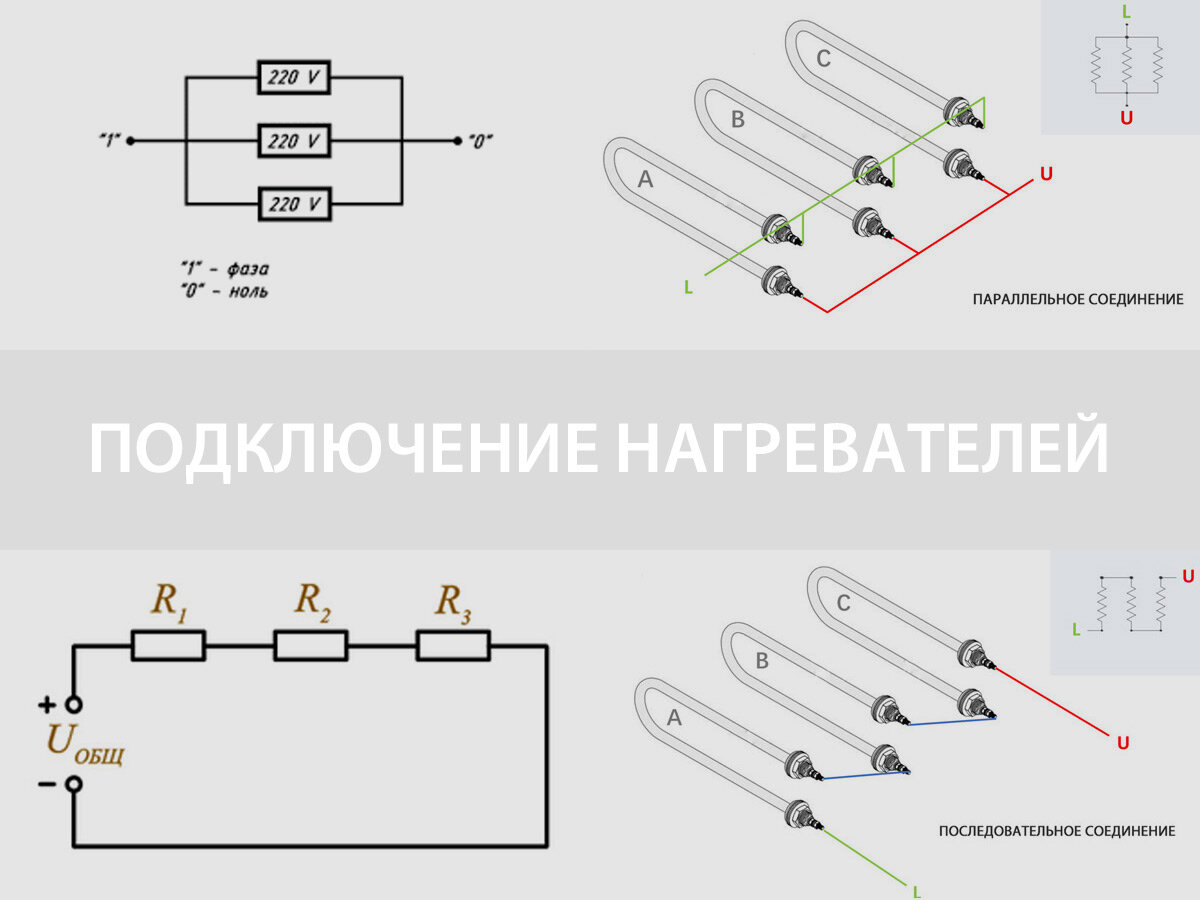 Схема подключения нагревательного элемента. Схема подключения ТЭНОВ 220в. Последовательное соединение ТЭНОВ 220в. Последовательное соединение ТЭНОВ 380в. Схема соединения ТЭНОВ 380 вольт.