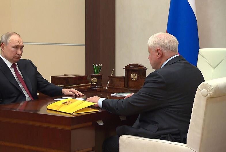 Встреча Путина с Мироновым (иллюстрация из открытых источников)
