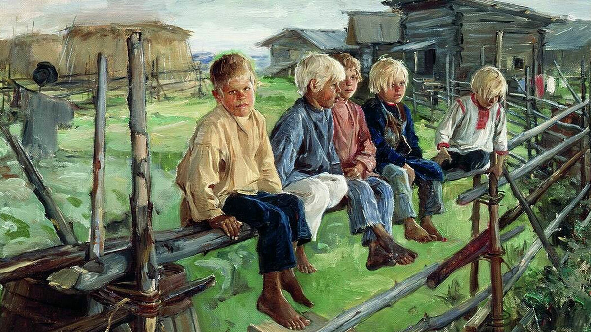 Как воспитывали детей купцы. Прянишников Илларион Михайлович 1840-1894. Илларион прянишников воробьи ребята на изгороди. Прянишников Илларион Михайлович «воробьи, ребята на изгороди».