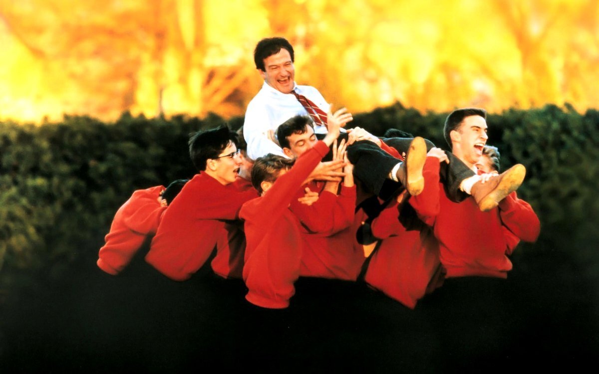 Кадр из фильма "Общество мёртвых поэтов", 1989 год