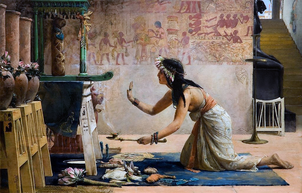 Джон Рейнхард Вегелин. Погребение египетской кошки, 1886