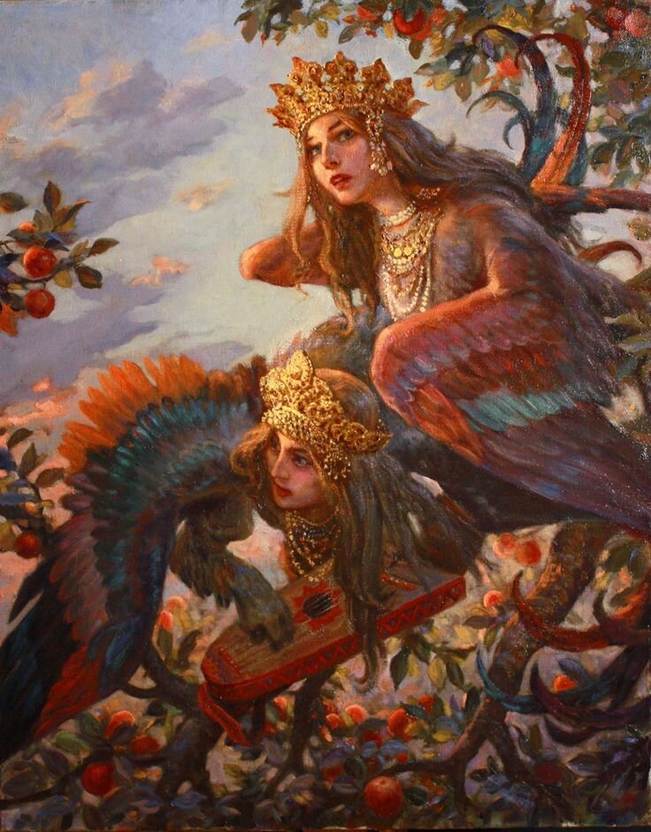 Шишкин Андрей – Сад Ирий холст, масло, 55х70, 2016г.