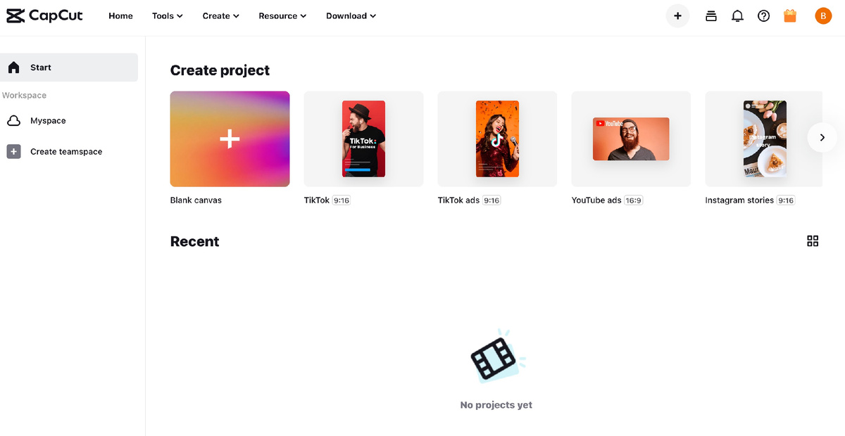 СapСut видеоредактор 