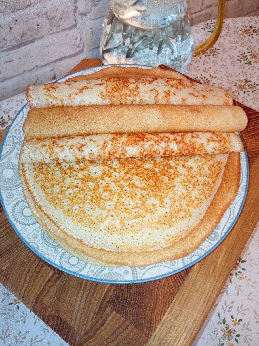 Блины на манке. Фото автора 