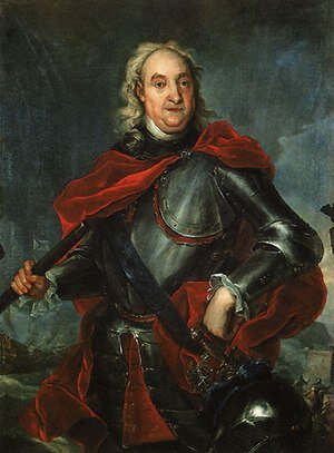 Граф (с 1709) Фёдор Матвеевич Апраксин (27 ноября (7 декабря) 1661 — 10 (21) ноября 1728, Москва[1]) — один из создателей Армейского флота и Российского военно-морского флота, сподвижник Петра I, генерал-адмирал (1708), первый президент Адмиралтейств-коллегии, сенатор (с 15.12.1717) - Википедия