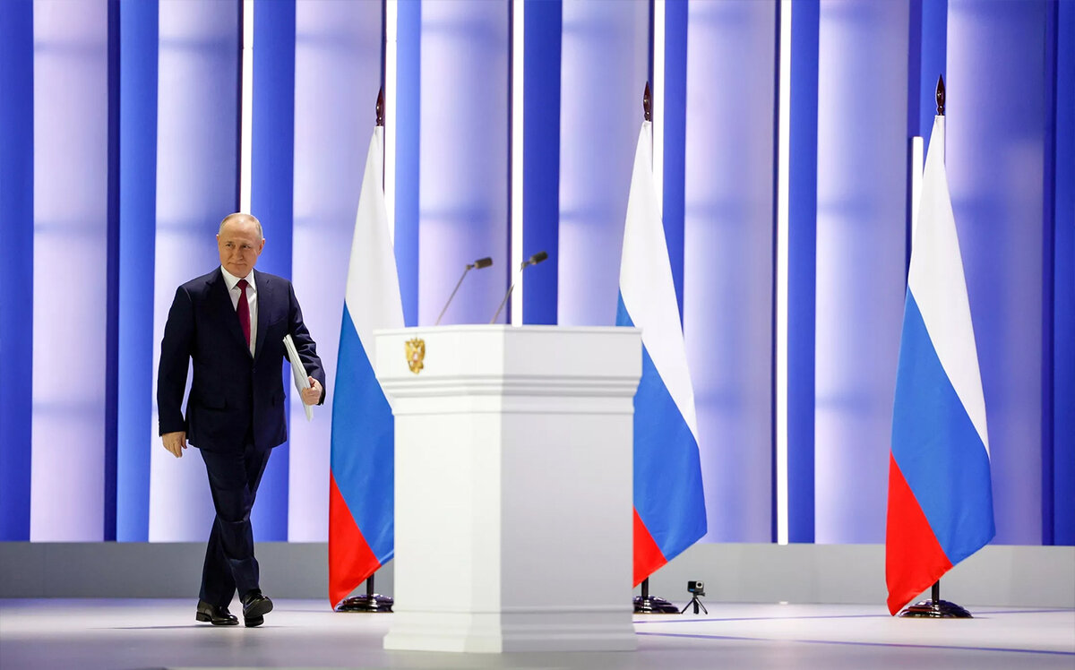 Перед выступлением президента РФ. Источник: ria.ru