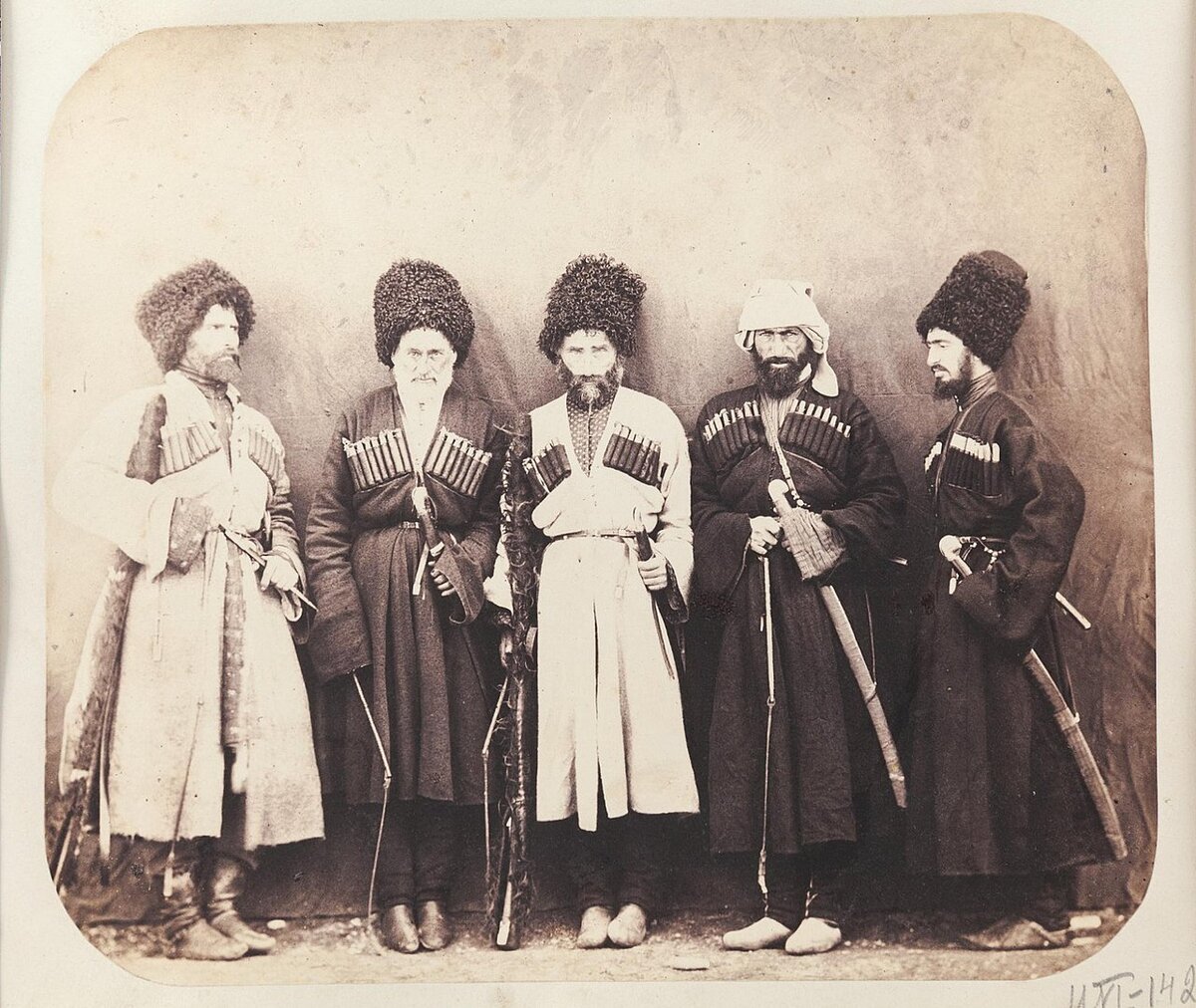  Абхазцы. Неизвестный фотограф. 1860-е гг.