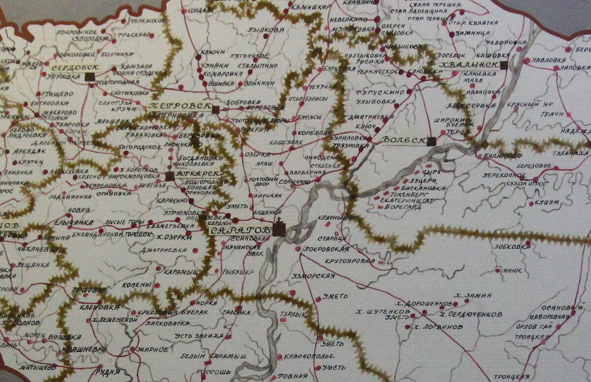 Самый центр Саратовской губернии.