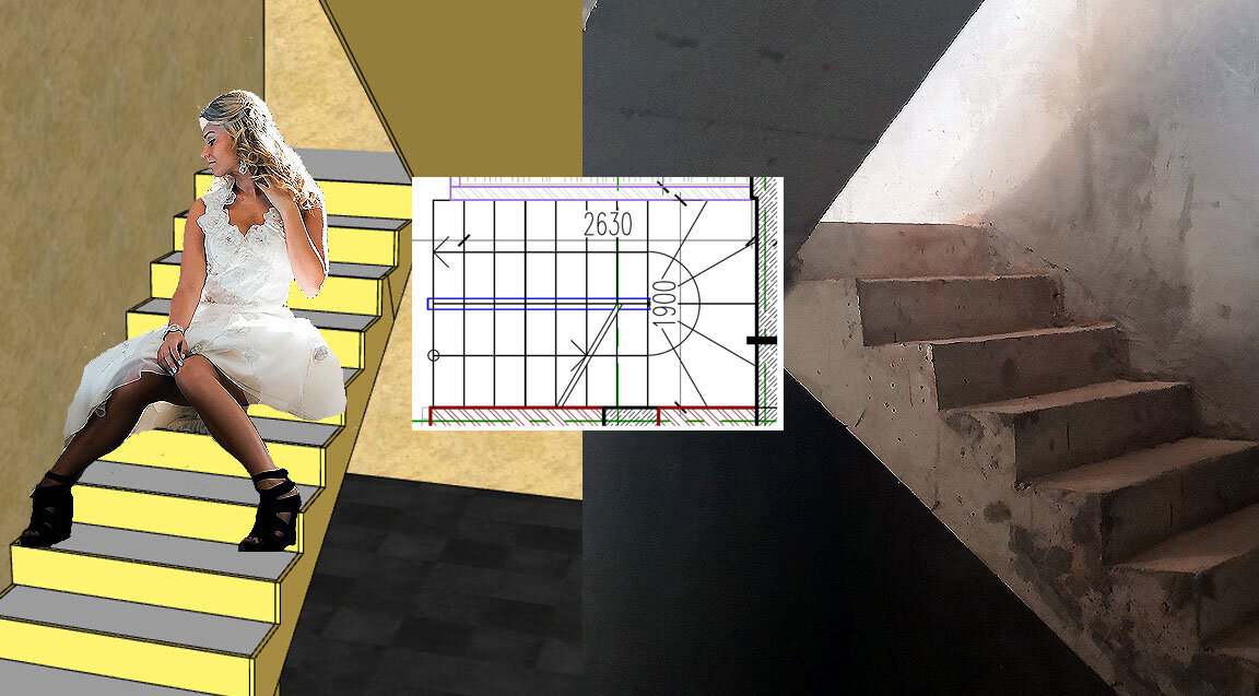 Лестница от проекта до реализации.  