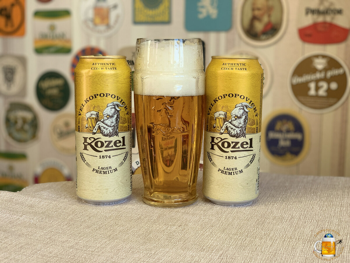 Дегустируем пиво "Velkopopovicky Kozel Premium Lager" из Бристоль