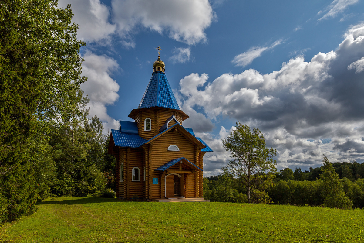 Храм Казанской иконы Божьей Матери. Тельма, Иркутская обл. Church architecture, 