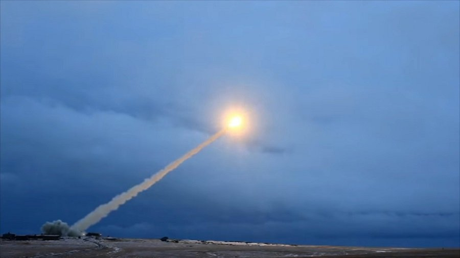 Испытательный запуск "Буревестника" - Фото: МИНОБОРОНЫ РОССИИ