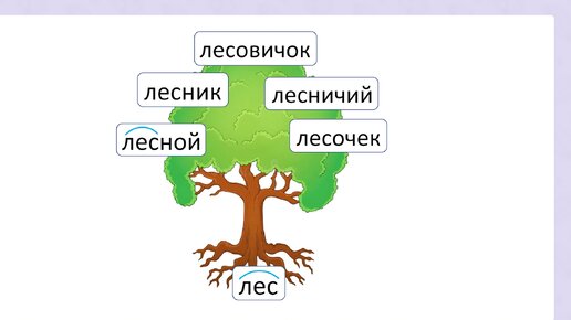 изображение — разбор слова по составу (морфемный разбор)