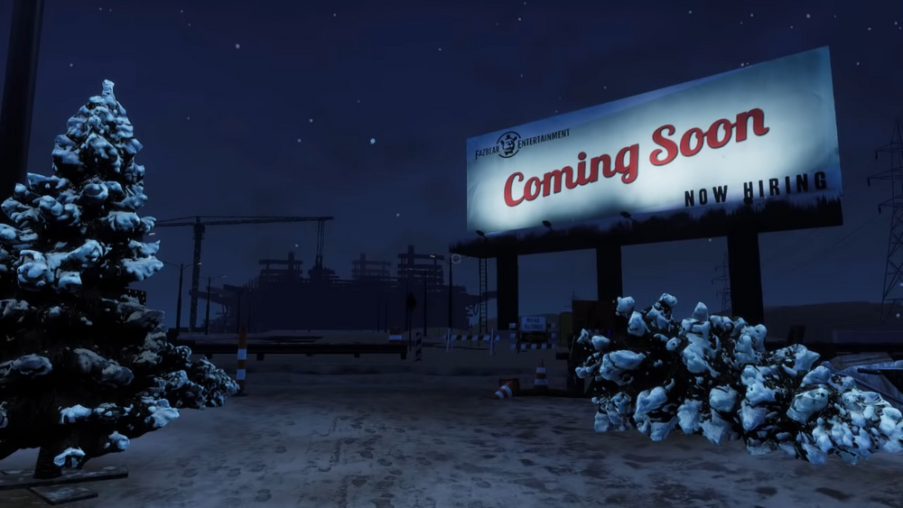 Пиццаплекс на стадии постройки во FNaF: Help Wanted