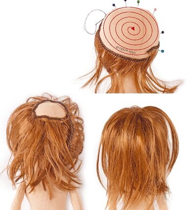 ✔ Как сшить куклу - Волосы для куклы