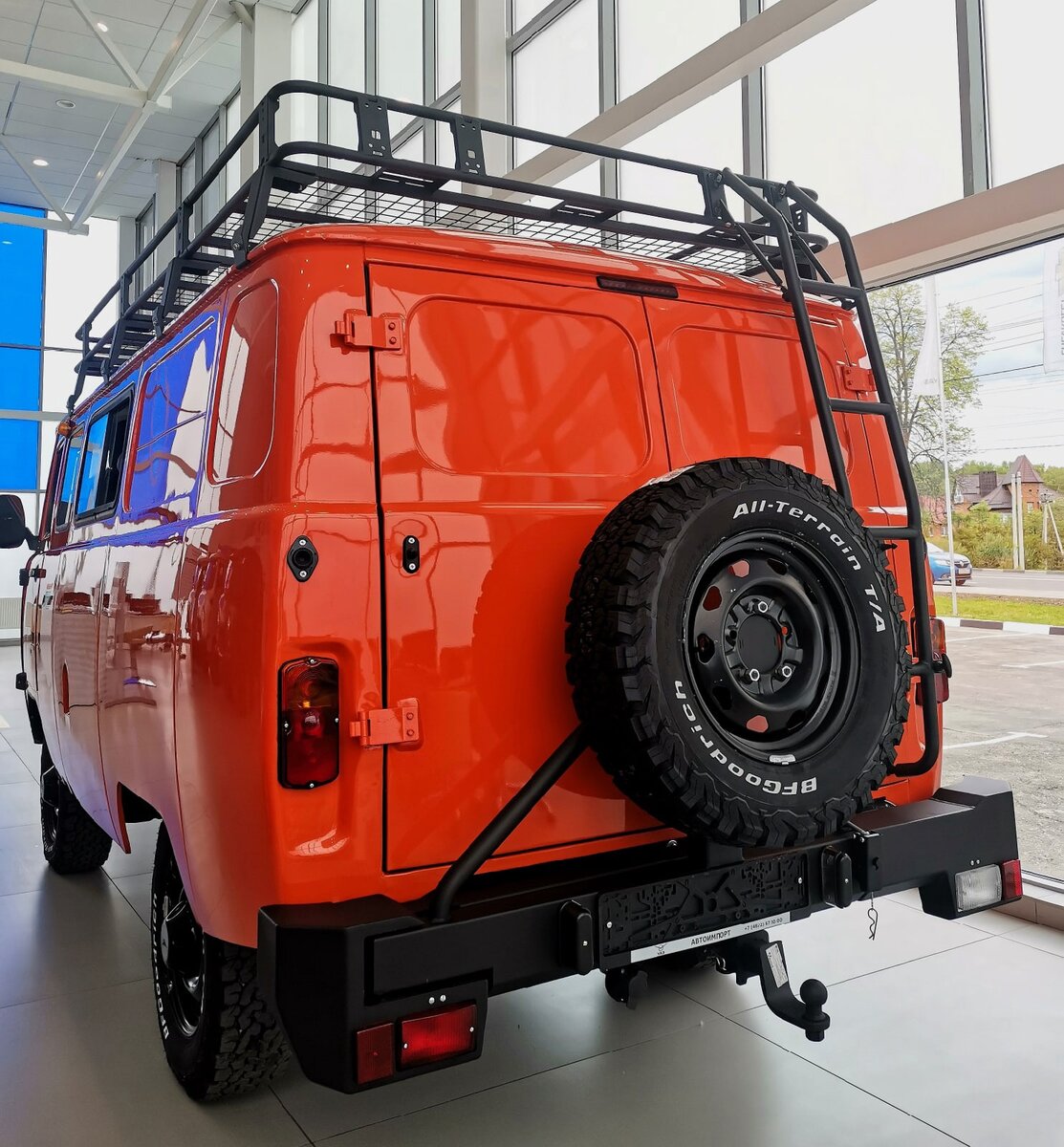 Экспедиционный багажник с лестницей